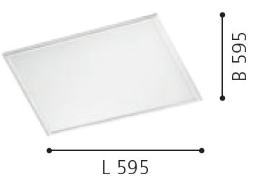 Rasterleuchte Salobrena 1, LED, 59,5 x 59,5 cm, weiß