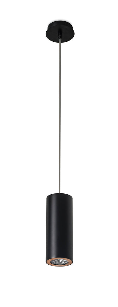 Pendelleuchte Pipe, GU10, IP20, Höhe 177 cm, schwarz