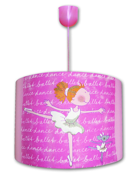 Waldi Leuchten Ballerina Uno Höhe 34 cm pink 1-flammig zylinderförmig