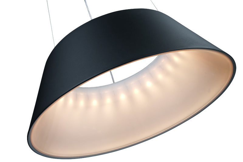 Designerleuchte Cielo, LED, Ø 59,3 cm, schwarz