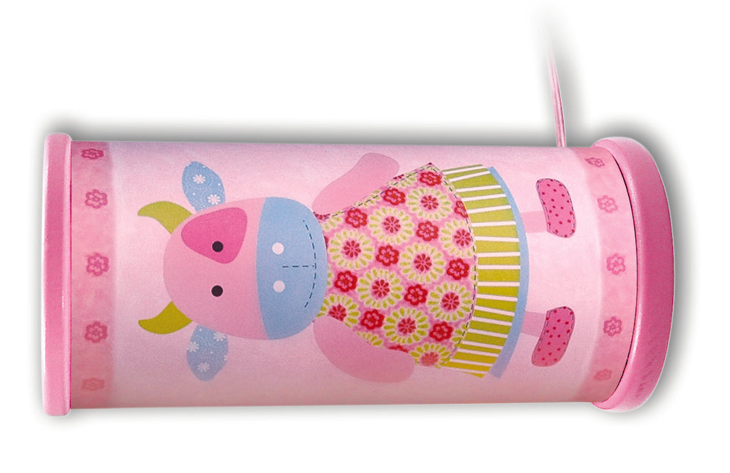 Schlummerlicht Berta Uni Höhe 21 cm pink 1-flammig zylinderförmig