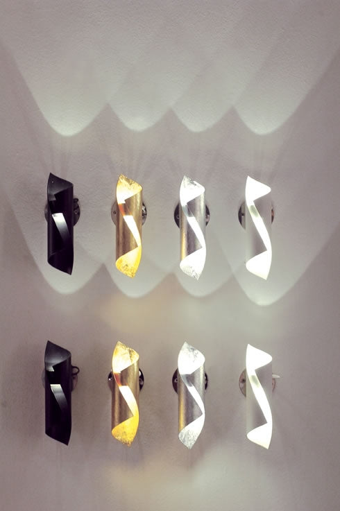 Designerleuchte Hué Led parete, LED, gold