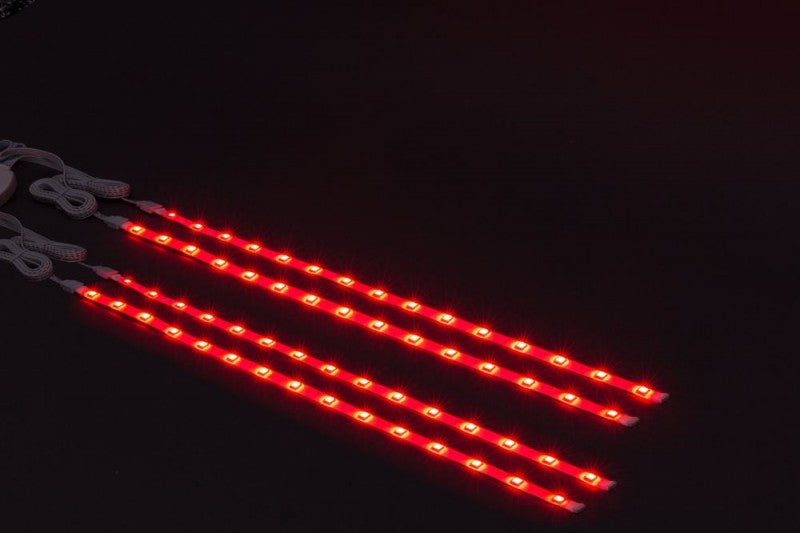 mehrfarbiger LED Strip LED-Strip 4er-Set Länge 50 cm weiß 1-flammig rechteckig