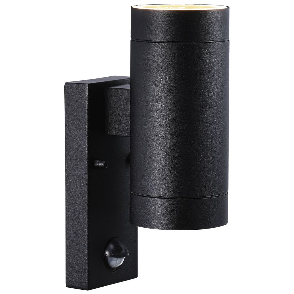 Leuchte Tin Maxi Sensor, 2-flammig, schwarz, IP54 B-Ware