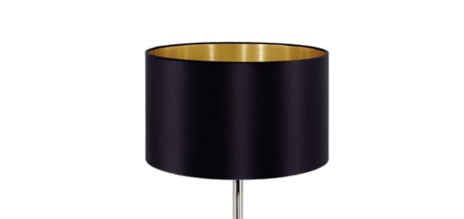 Leuchtenschirm zu 31627 Maserlo Ø 23 cm schwarz-gold rund